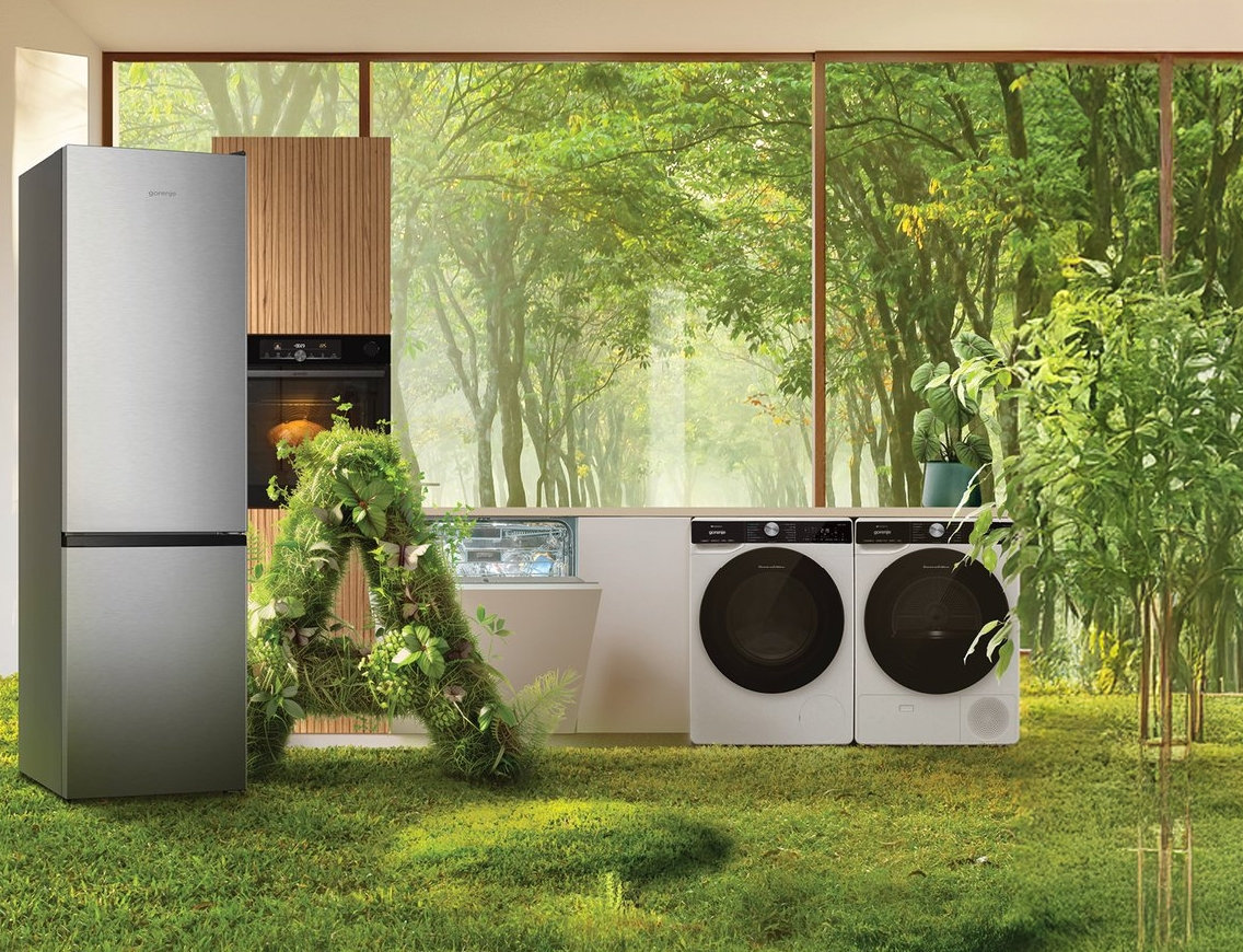 Gorenje Hausgeräte nachhaltig im Grünen dargestellt